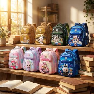 🎒 BALO LABUBU 3D NỔI 42CM – SIÊU HOT, CỰC XINH – RỘNG RÃI, TIỆN LỢI CHO BÉ
