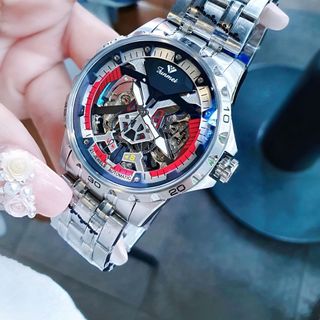 ĐỒNG HỒ NAM CHÍNH HÃNG FUNMEI FC121 MÁY CƠ LỘ ĐÁY FULLBOX TEM HÃNG