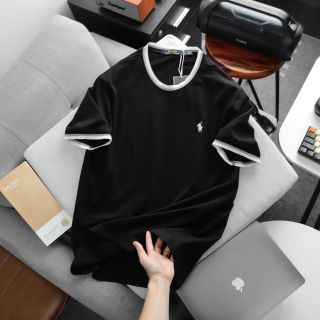 Tshirt nam thêu basic signature.   Chất cotton 4c xịn mịn mát.