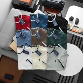 Tshirt nam thêu basic signature.   Chất cotton 4c xịn mịn mát.