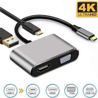 Cáp Chuyển Type-C Ra VGA, HDMI, USB 3.0, Type-C Giá Sỉ