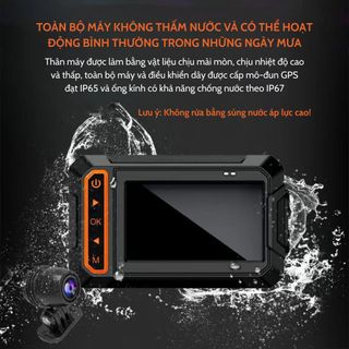 CAMERA HÀNH TRÌNH XE MÁY M4F GPS WIFI DVR DASH CAM FULL HD1080P (TRƯỚC VÀ SAU)