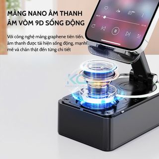 LOA BLUETOOTH KIÊM GIÁ ĐỠ ĐIỆN THOẠI XM980 (PK-01) XOAY 360 ĐỘ