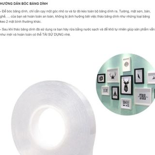 BĂNG KEO NANO 2 MẶT SIÊU DÍNH TRONG SUỐT DÀI 3M GIÁ SỈ