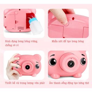 MÁY ẢNH HÌNH HEO THỔI BONG BÓNG CHO TRẺ EM GIÁ SỈ