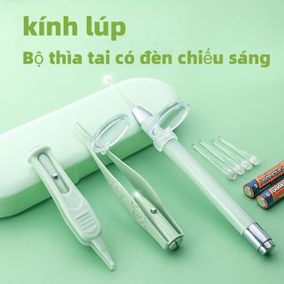 Bộ Lấy Ráy Tai Có Led Xài Pin Sạc (Hộp Xanh) Giá Sỉ
