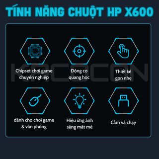 Chuột Có Dây HP X600 Có Led Giá Sỉ