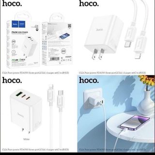 BỘ SẠC 3 CỔNG HOCO C126 TYPE-C TO LIGHTNING