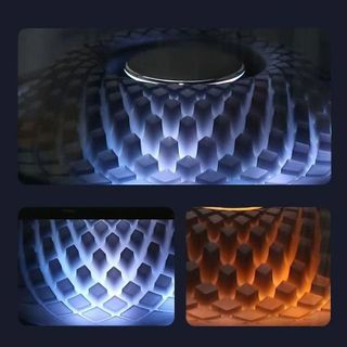 LOA BLUETOOTH VỎ TRONG SUỐT LP90 LED RGB