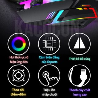 CHUỘT GAMING CÓ DÂY TJ-9 LED RGB GIÁ SỈ