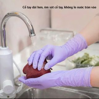 Bịch 10 đôi găng tay cao su, bảo vệ đôi tay, cân mọi việc nhà