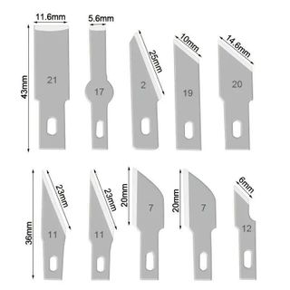 BỘ DAO KHẮC THANH NHÔM 13 MÓN