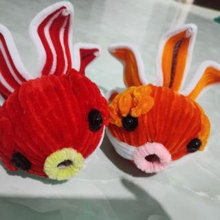 Lồng đèn cá bằng kẽm nhung