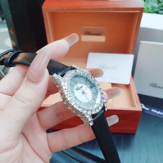 SĂN SALE MÙA HÈ ĐỒNG HỒ NỮ THỜI TRANG CHOPART DÂY DA VIỀN HỘT