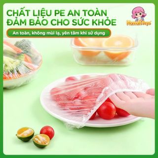 Hộp Màng Bọc Thực Phẩm 100 Chiếc Hộp Màng Bọc Thực Phẩm Treo Tường Có Chun Co Giãn
