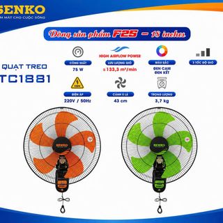 QUẠT TREO SENKO Model - TC1881