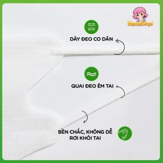 Khẩu trang 5D Hannah seyo chống tia UV chống nắng bụi mịn 3 lớp