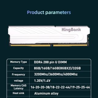 RAM KINGBANK DDR4 16GB BUSS 3200 TẢN BẠC
