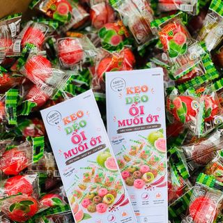 KẸO ỔI MUỐI ỚT DẺO THƠM, CHUA NGỌT CAY NHẸ SIÊU CUỐN 500G