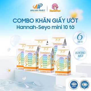 Khăn giấy ướt mini cao cấp HANNAH-SEYO