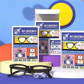 Hộp 100 miếng lau kính Nano, chống bám hơi nước, chống mờ đa năng