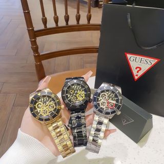 ĐỒNG HỒ NAM CAO CẤP GUECS CHRONOGRAPH DÂY THÉP KO GỈ