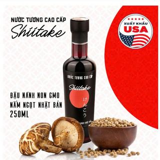 Nước tương cao cấp Shiitake chai thủy tinh 250ml