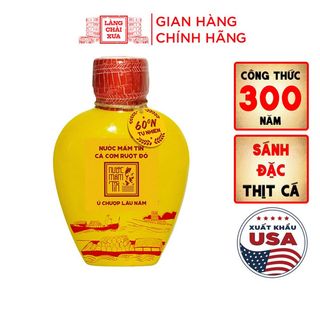 Nước mắm Tĩn cá cơm ruột đỏ 60N bình gốm 500ml
