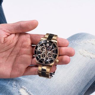 ĐỒNG HỒ NAM CAO CẤP GUECS CHRONOGRAPH DÂY THÉP KO GỈ