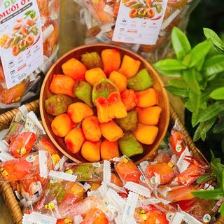 KẸO XOÀI DẺO MUỐI ỚT CHUA NGỌT ĐẬM VỊ, ĂN LÀ MÊ 500G