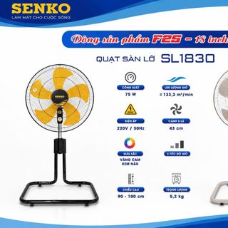 QUẠT SÀN LỠ SENKO SL1830 - CÔNG SUẤT 75W