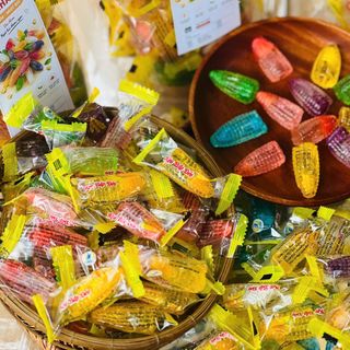 KẸO BẮP DẺO CÓ NHÂN THƠM NGON 500g, DẺO MỀM NGỌT DỊU SIÊU CUỐN