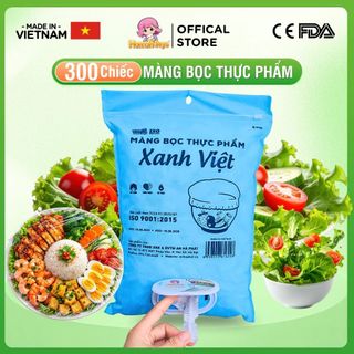Bịch 300C Màng Bọc Thực Phẩm Xanh Việt Hannah Seyo Chất Liệu PE An Toàn Bảo Quản Thực Phẩm
