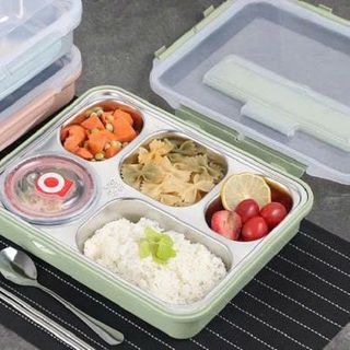 HỘP CƠM, KHAY CƠM 5 NGĂN INOX 304 LUNCH BOX (T40)
