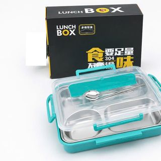 HỘP CƠM, KHAY CƠM 5 NGĂN INOX 304 LUNCH BOX (T40)