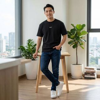 ÁO THUN UNISEX KẺ SỌC DORMAX NAM. Chất vải dệt cao cấp co giãn.