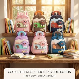 🎒 BALÔ MẦM NON A615 – TẶNG KÈM MÓC VÍ XINH SIÊU YÊU CHO BÉ
