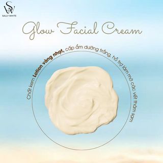 Combo 2 Kem dưỡng SALLY WHITE - GLOW FACIAL CREAM 20gr - Giúp trắng da căng bóng, giảm nám sạm