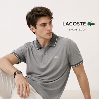 POLO nam. Chất liệu cotton gai dệt kim cao cấp.