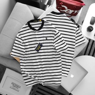Áo PL Sọc Must Have nam.  Chất liệu cotton dệt quảng châu.