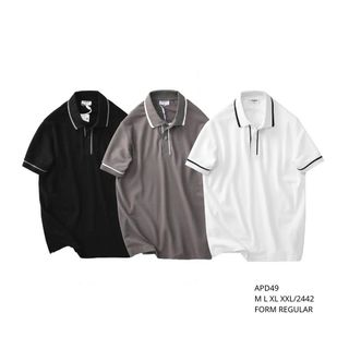 ÁO POLO PHỐI VIỀN DORMAX   Chất vải dệt cao cấp – Vải thoáng khí, rủ mềm.