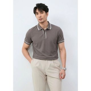 ÁO POLO PHỐI VIỀN DORMAX   Chất vải dệt cao cấp – Vải thoáng khí, rủ mềm.