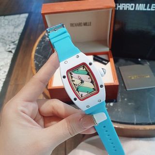 SALE BỎ MẪU ĐỒNG HỒ NỮ TRUNG CẤP RICHART KẸO DÂY SILICON NIỀNG BẠC