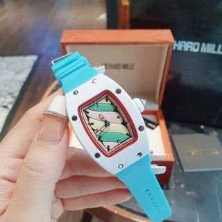 SALE BỎ MẪU ĐỒNG HỒ NỮ TRUNG CẤP RICHART KẸO DÂY SILICON NIỀNG BẠC
