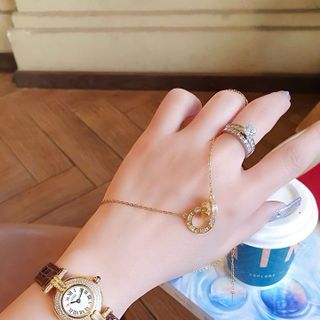 SET ĐỒNG HỒ NỮ SIÊU CẤP KATIER MÁY THUỴ MẶT MINI KÈM DÂY CHUYỀN