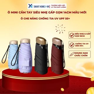 Ô Gấp Gọn Mini Bỏ túi, ô dù che mưa che nắng nhỏ gọn tiện lợi khung hợp kim chắc chắn