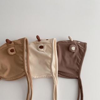 Mũ Hươu Nai Cho Bé – Mũ Giữ Ấm Tai Kèm Dây Buộc, Mũ Cotton Mềm Mại Phong Cách Hàn Quốc Cho Bé Trai Bé Gái AB82