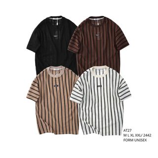 ÁO THUN UNISEX KẺ SỌC DORMAX NAM. Form Unisex trẻ trung, thoải mái.