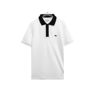 Polo cá sấu phối cổ nam.  Chất cá sấu cotton 2C mềm, mịn.