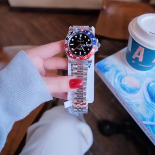 ĐỒNG HỒ NAM CHÍNH HÃNG FUNMEI F004 GMT DÂY INOX FULLBOX TEM